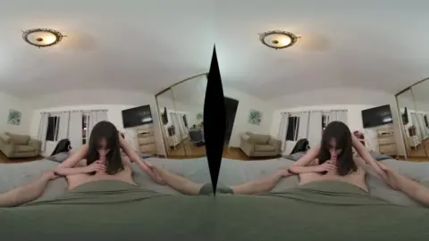 Brunette with slim tattoo gets eaten out and gives blowjob in bed