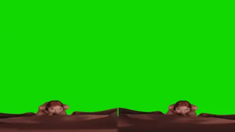 Two Slim White Blondes Scissoring and Breast Grabbing on Green Screen
