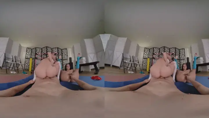 Threesome Yoga Session Smartphone Vr