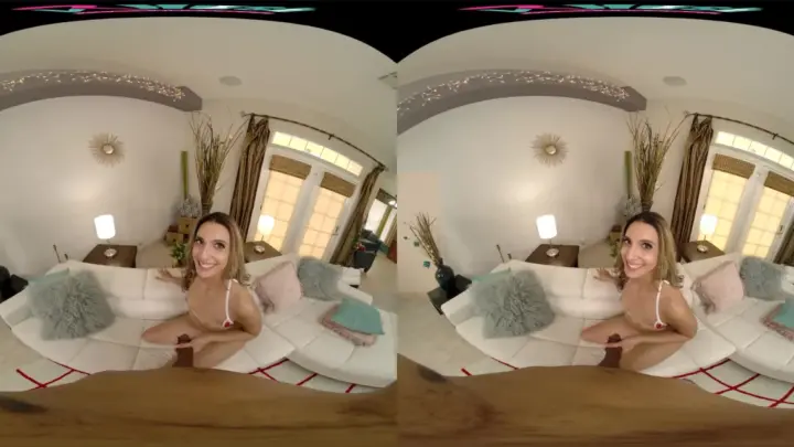 Blonde with big tits fucks on a blanket then in bed