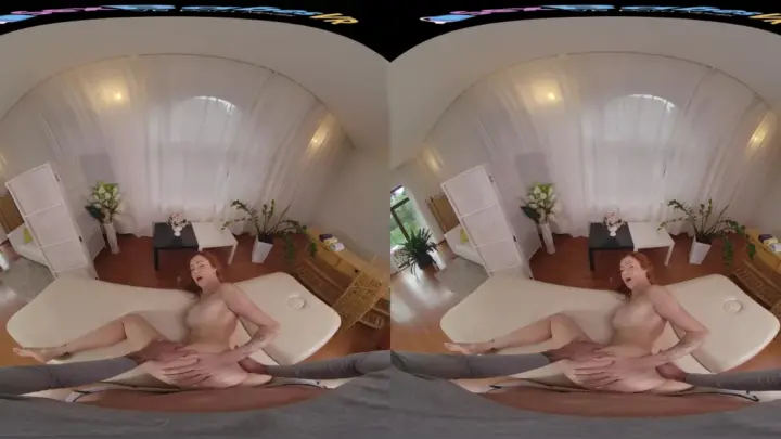 A Gentle Touch – Redhead Petite Riding in Gear VR 60 Fps