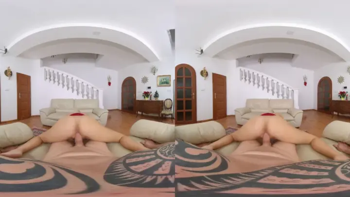 Blonde Milf Spreads Out on Living Room Rug, Full Frontal