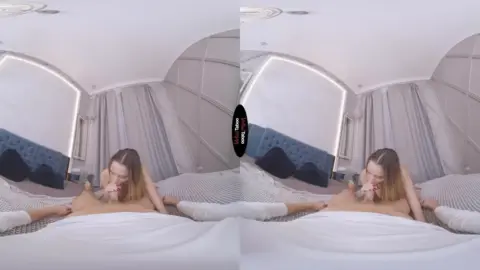 Slim blonde and brunette girl solo yoga and masturbation in bed