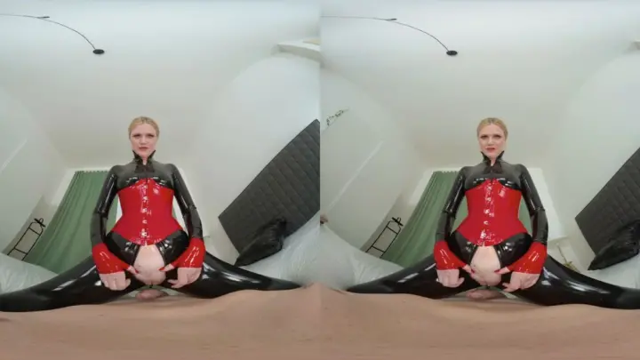 Blonde spreads wide on bed and floor in natural light bedroom session