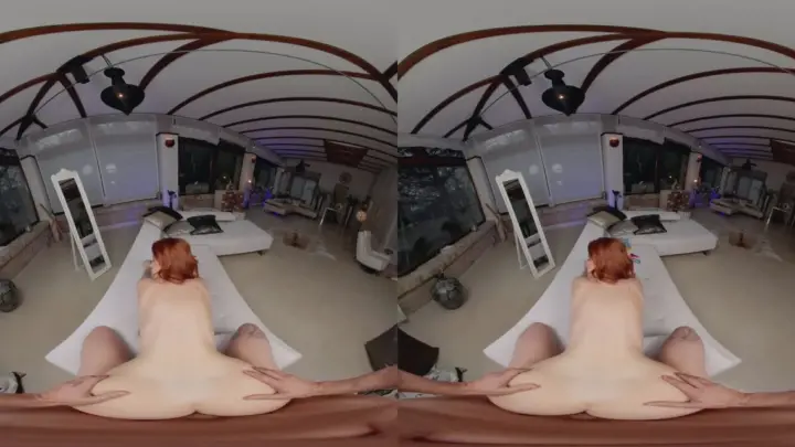 Tailored To Perfection – Smartphone VR Redhead Riding Fuck